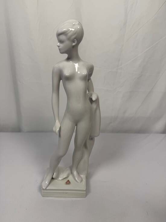 Royal Dux Other - Royal Dux Bohemia Porcelain Nude Woman Figurine Standing